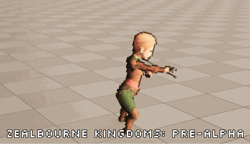 Hybrid 2D-3D animation system demonstration